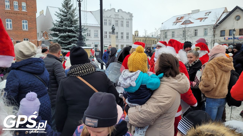 Moto Mikołaje przejechały ulicami Środy