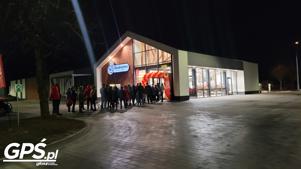 Otwarcie Biedronki przy ulicy Kilińskiego w Środzie