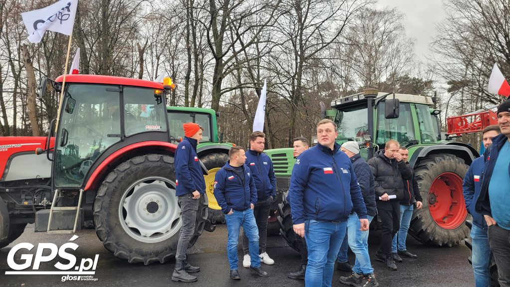 Strajk rolników w Nowym Mieście nad Wartą 24.01.2024