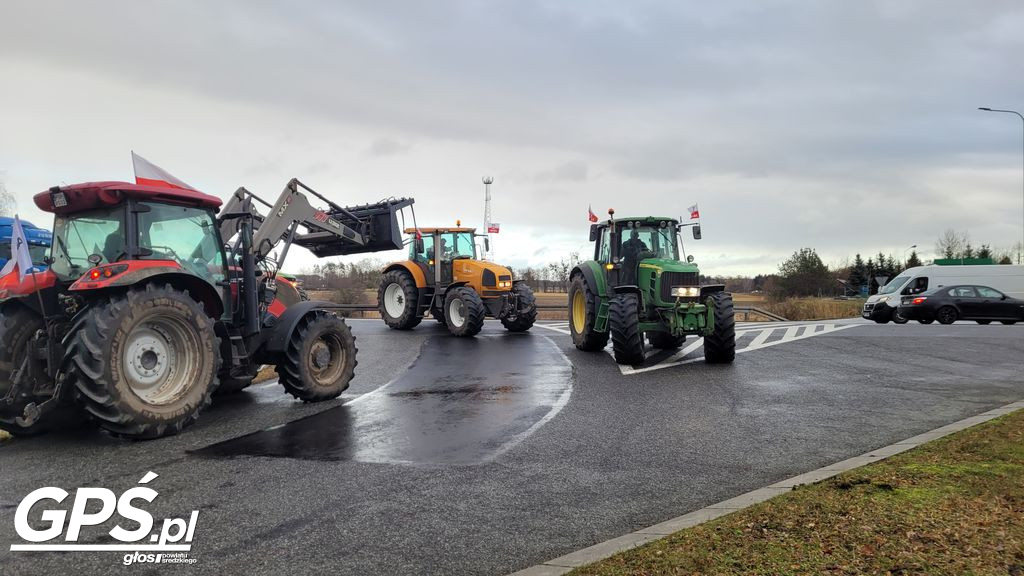 Strajk rolników w Nowym Mieście nad Wartą 24.01.2024