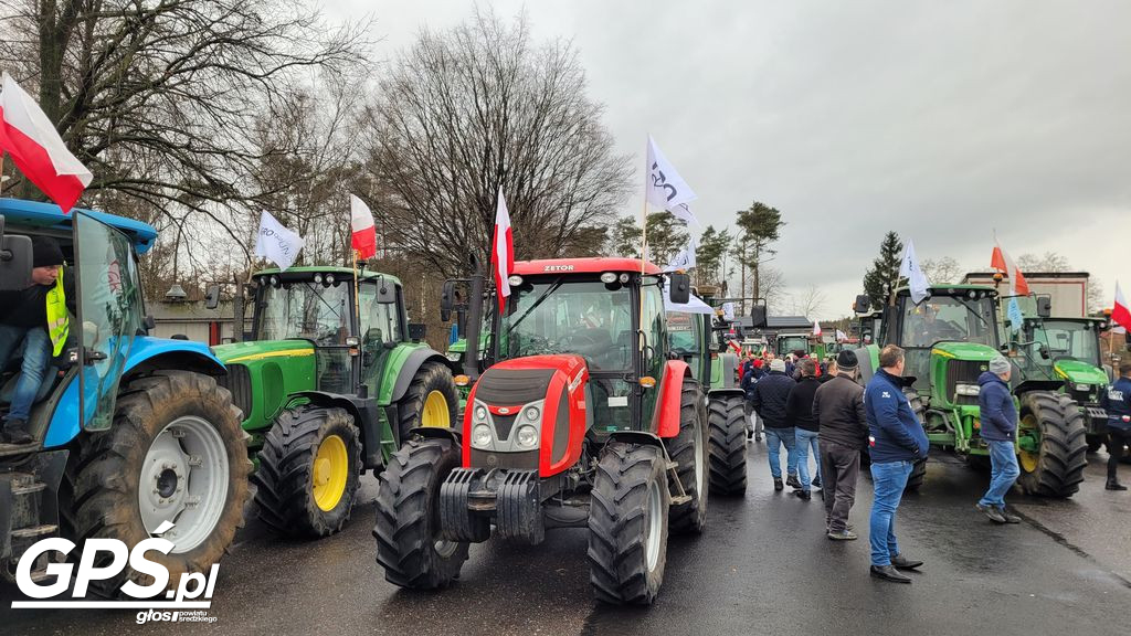 Strajk rolników w Nowym Mieście nad Wartą 24.01.2024