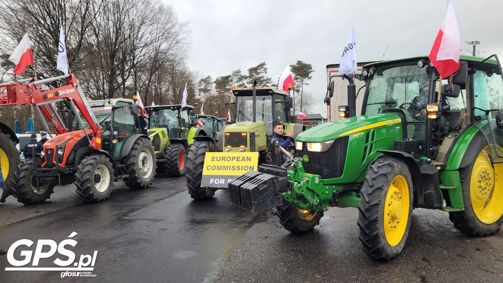 Strajk rolników w Nowym Mieście nad Wartą 24.01.2024