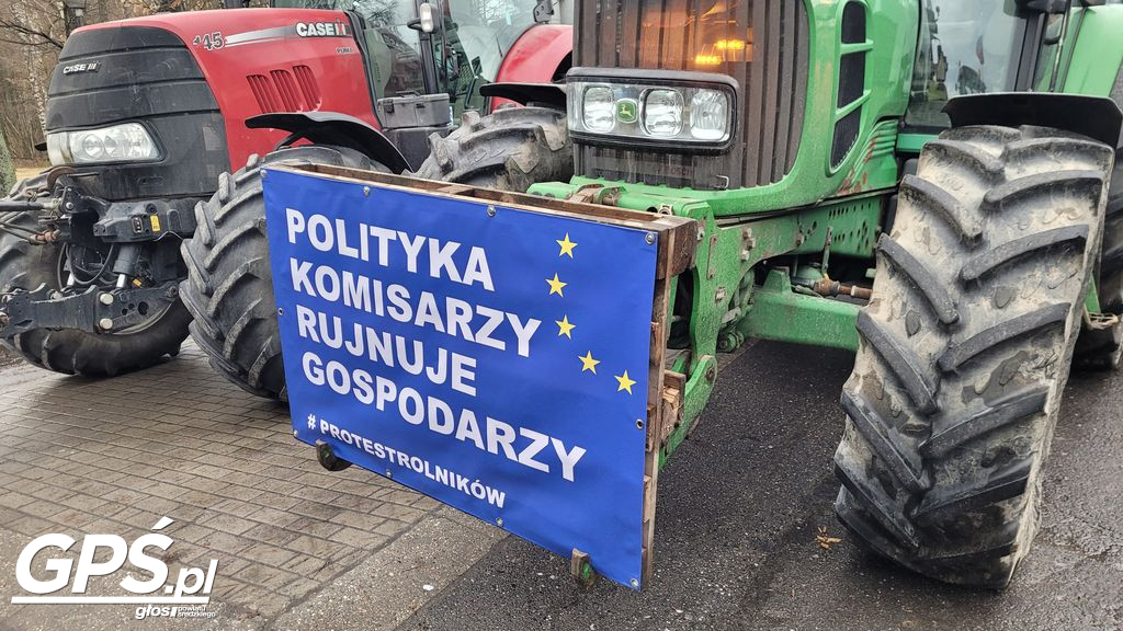 Strajk rolników w Nowym Mieście nad Wartą 24.01.2024