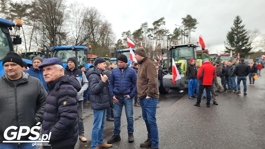 Strajk rolników w Nowym Mieście nad Wartą 24.01.2024