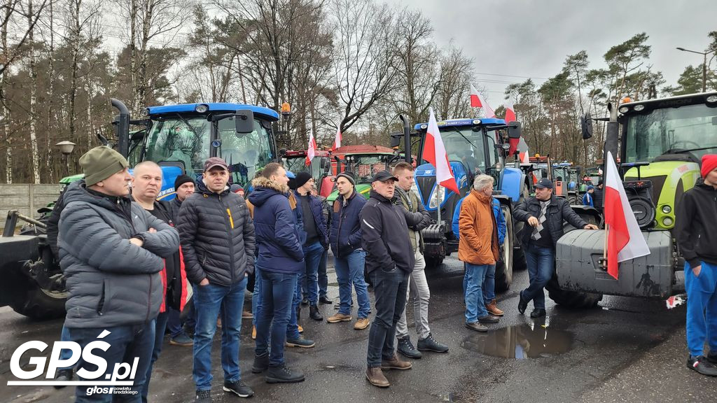 Strajk rolników w Nowym Mieście nad Wartą 24.01.2024