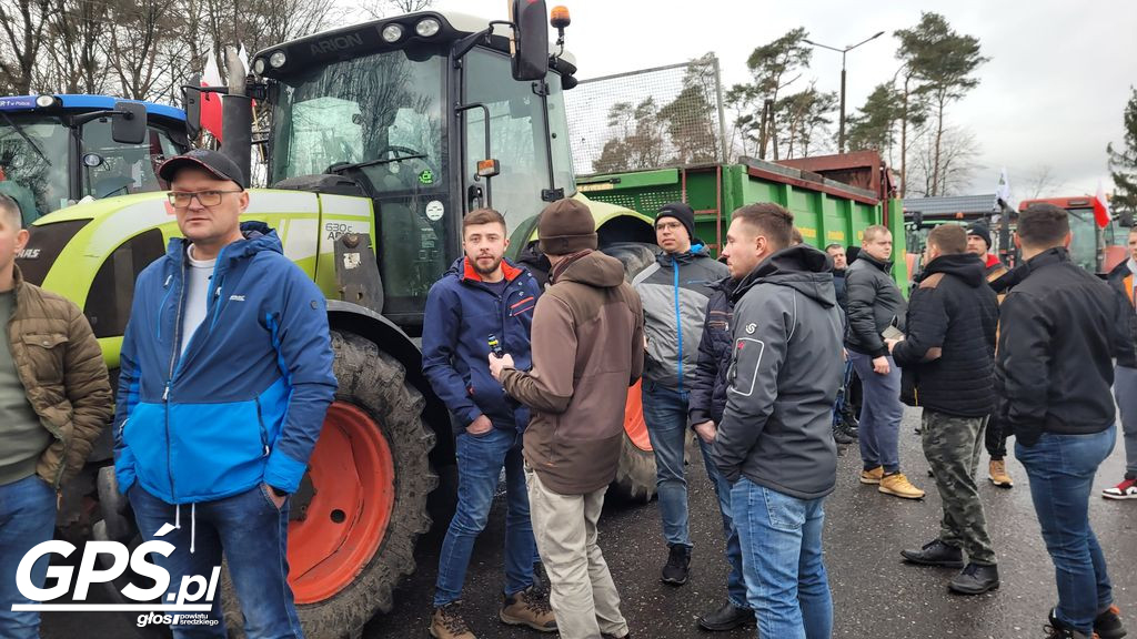 Strajk rolników w Nowym Mieście nad Wartą 24.01.2024
