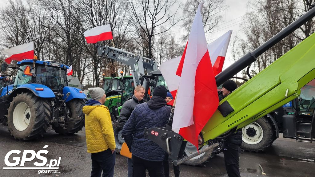 Strajk rolników w Nowym Mieście nad Wartą 24.01.2024