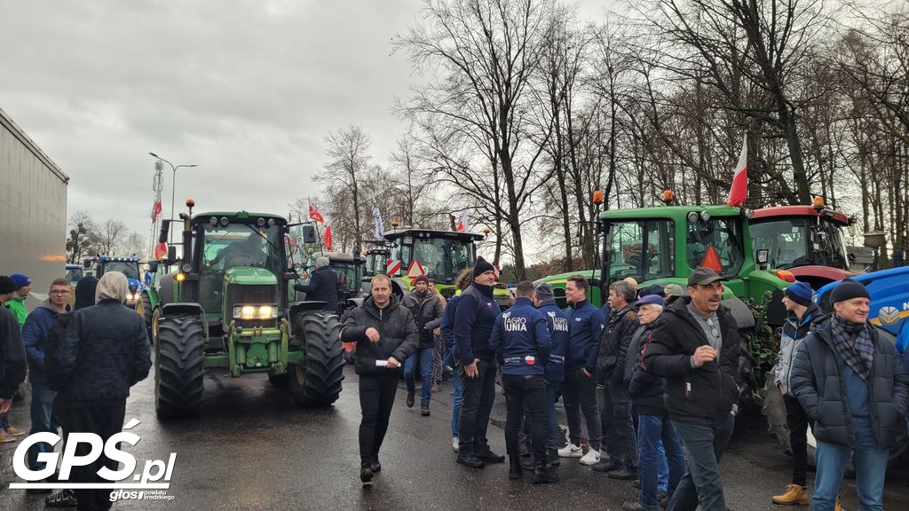 Strajk rolników w Nowym Mieście nad Wartą 24.01.2024