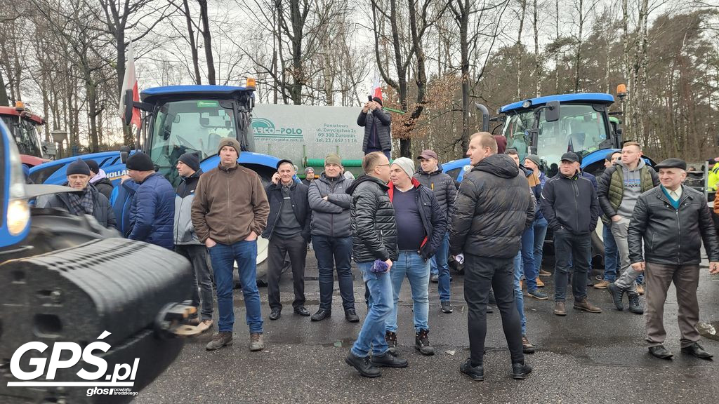 Strajk rolników w Nowym Mieście nad Wartą 24.01.2024