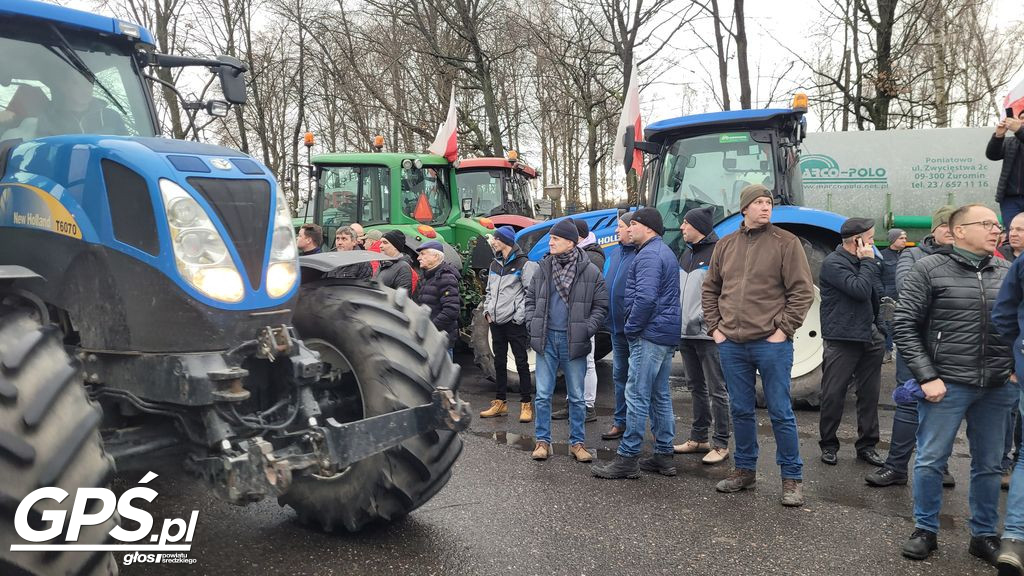 Strajk rolników w Nowym Mieście nad Wartą 24.01.2024