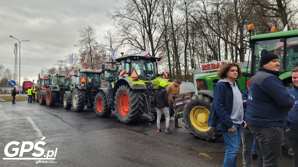 Strajk rolników w Nowym Mieście nad Wartą 24.01.2024