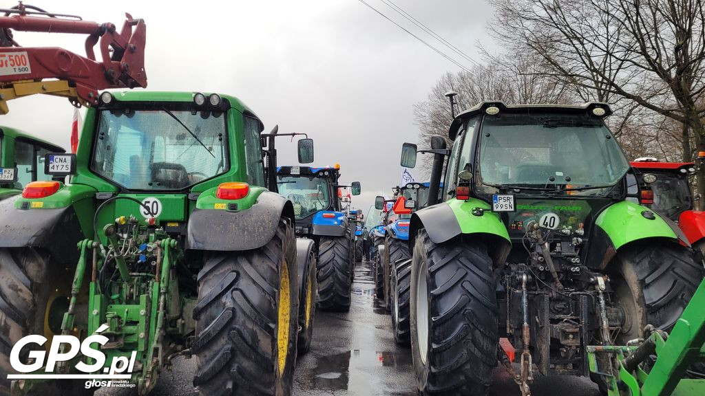 Strajk rolników w Nowym Mieście nad Wartą 24.01.2024