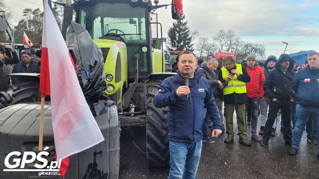 Strajk rolników w Nowym Mieście nad Wartą 24.01.2024