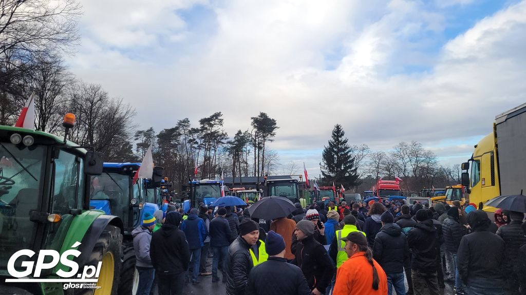 Strajk rolników w Nowym Mieście nad Wartą 24.01.2024