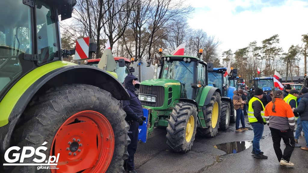 Strajk rolników w Nowym Mieście nad Wartą 24.01.2024
