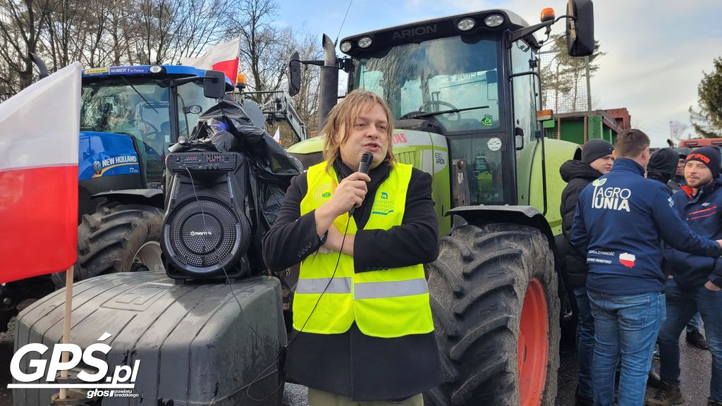 Strajk rolników w Nowym Mieście nad Wartą 24.01.2024