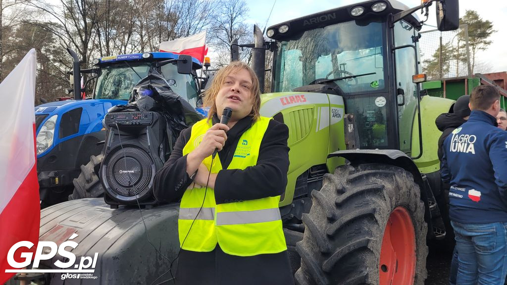 Strajk rolników w Nowym Mieście nad Wartą 24.01.2024