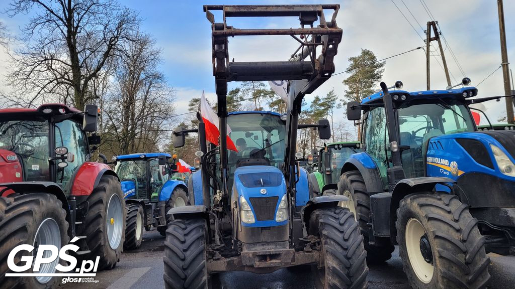 Strajk rolników w Nowym Mieście nad Wartą 24.01.2024