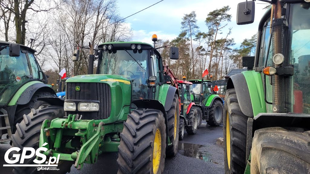 Strajk rolników w Nowym Mieście nad Wartą 24.01.2024