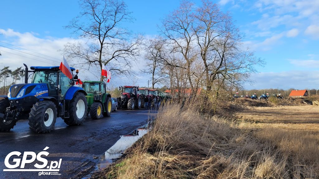 Strajk rolników w Nowym Mieście nad Wartą 24.01.2024