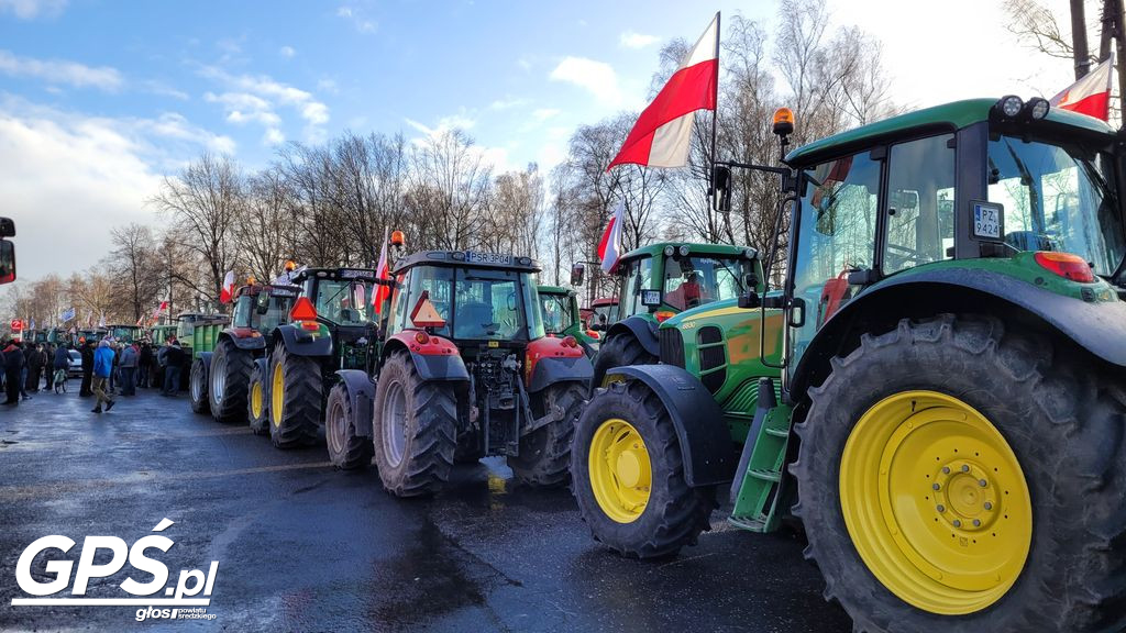 Strajk rolników w Nowym Mieście nad Wartą 24.01.2024