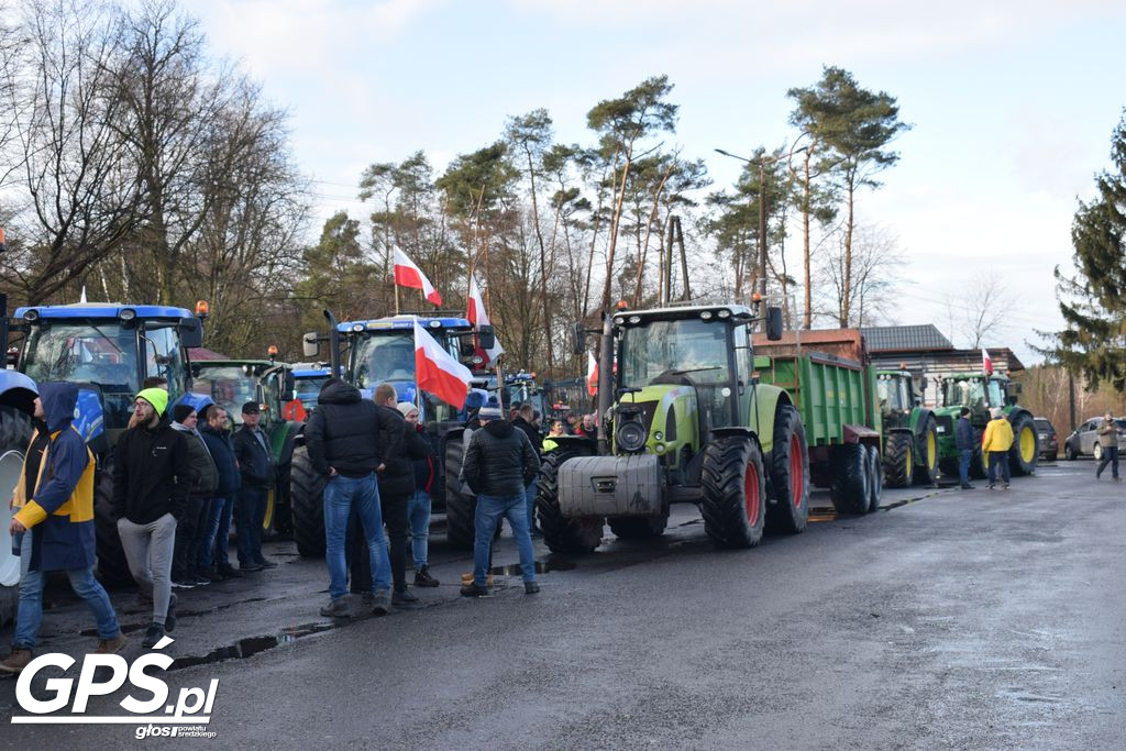 Strajk rolników w Nowym Mieście nad Wartą 24.01.2024