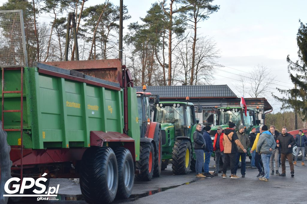 Strajk rolników w Nowym Mieście nad Wartą 24.01.2024