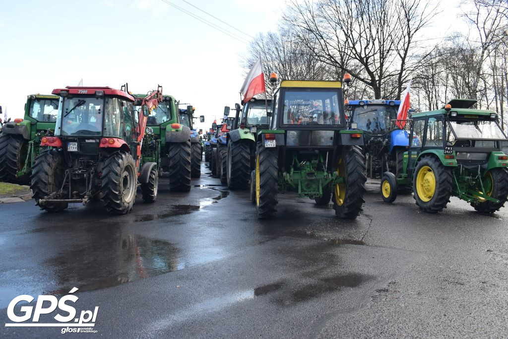 Strajk rolników w Nowym Mieście nad Wartą 24.01.2024