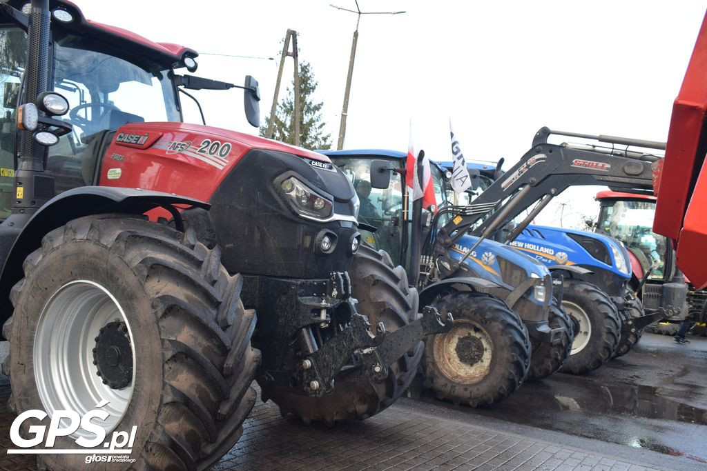 Strajk rolników w Nowym Mieście nad Wartą 24.01.2024