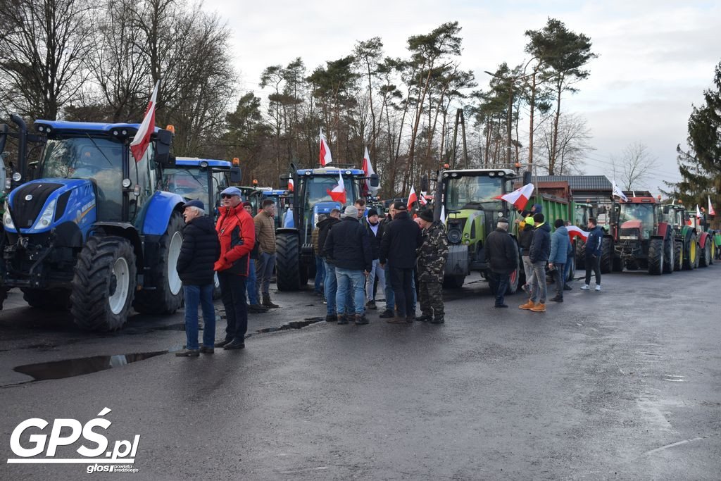 Strajk rolników w Nowym Mieście nad Wartą 24.01.2024