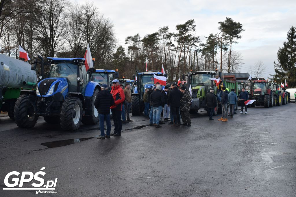Strajk rolników w Nowym Mieście nad Wartą 24.01.2024