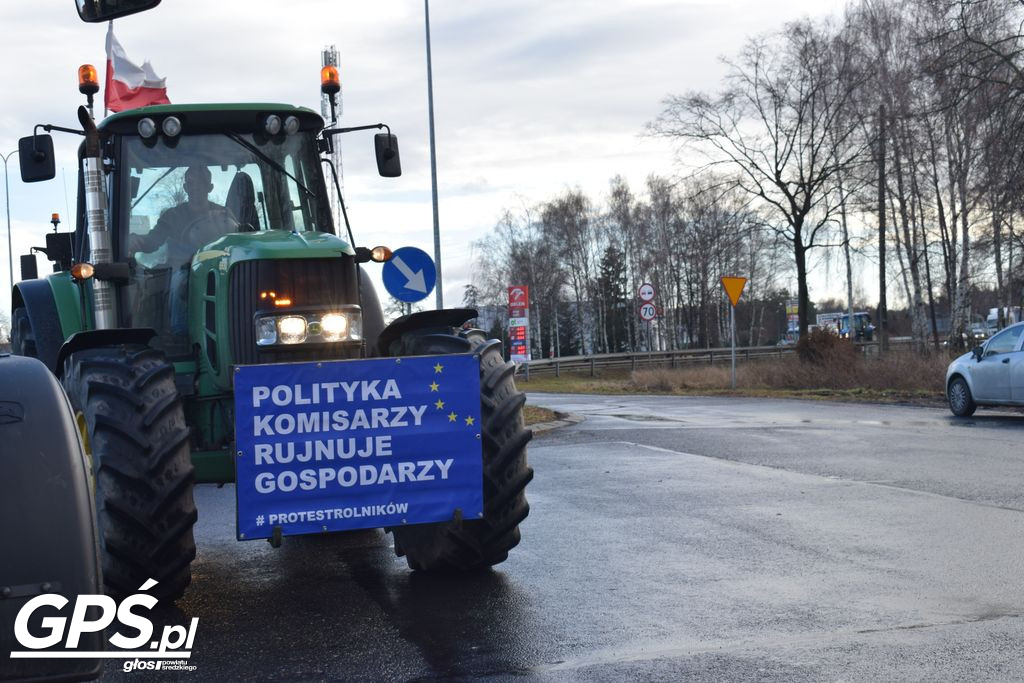 Strajk rolników w Nowym Mieście nad Wartą 24.01.2024