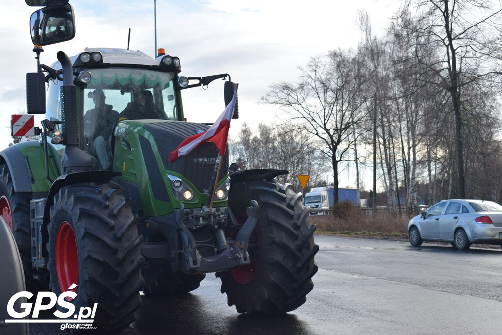 Strajk rolników w Nowym Mieście nad Wartą 24.01.2024