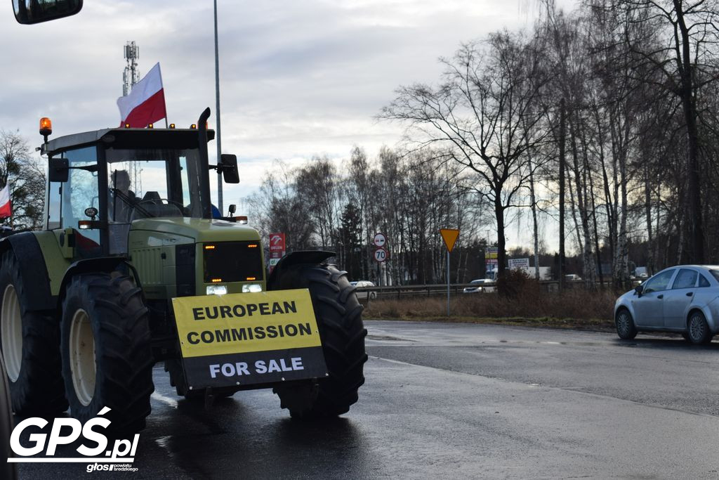 Strajk rolników w Nowym Mieście nad Wartą 24.01.2024