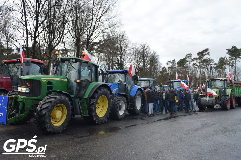 Strajk rolników w Nowym Mieście nad Wartą 24.01.2024