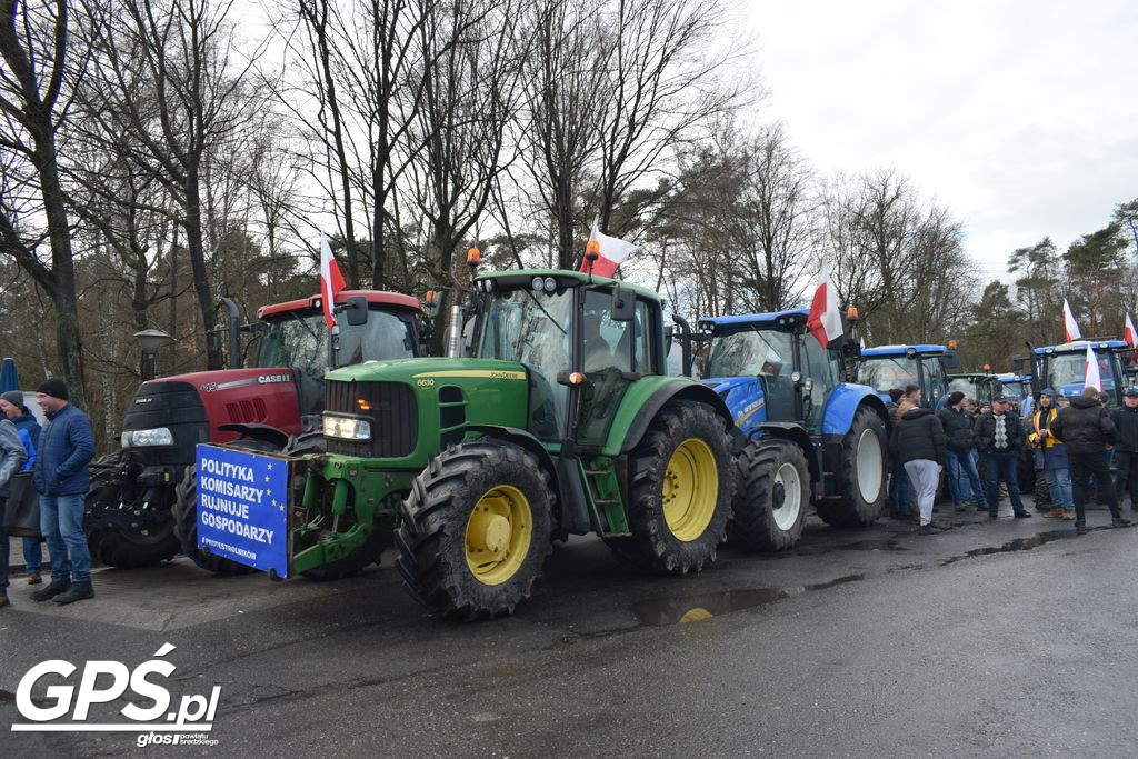 Strajk rolników w Nowym Mieście nad Wartą 24.01.2024