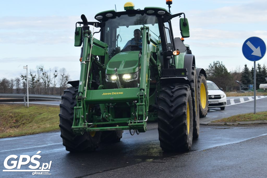 Strajk rolników w Nowym Mieście nad Wartą 24.01.2024