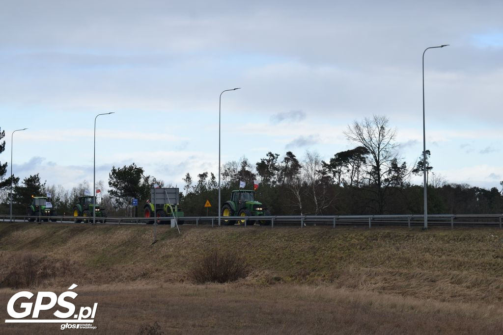 Strajk rolników w Nowym Mieście nad Wartą 24.01.2024