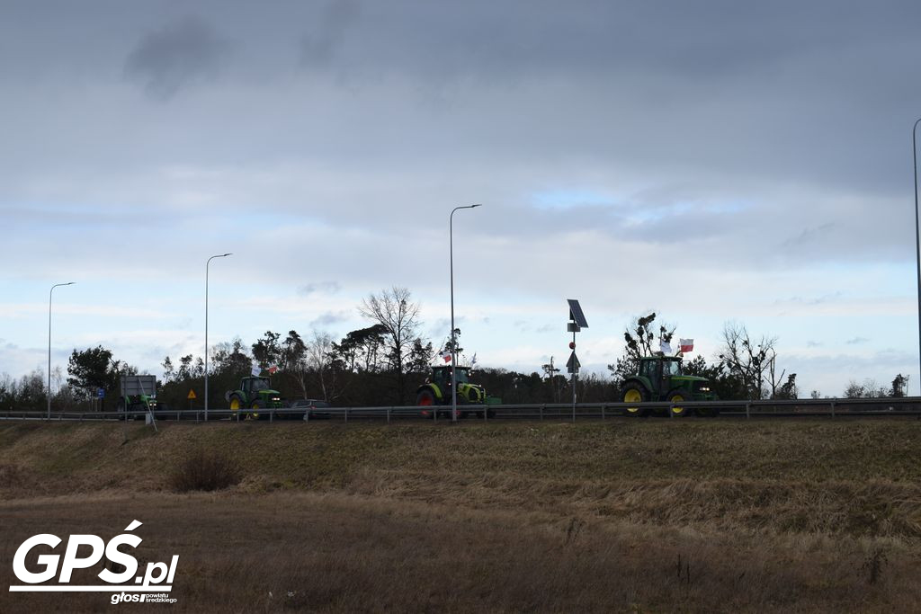 Strajk rolników w Nowym Mieście nad Wartą 24.01.2024