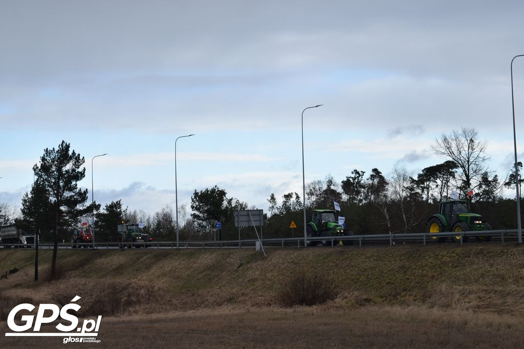 Strajk rolników w Nowym Mieście nad Wartą 24.01.2024