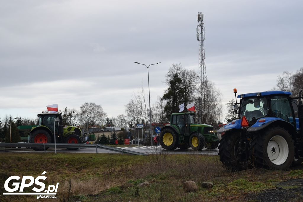 Strajk rolników w Nowym Mieście nad Wartą 24.01.2024