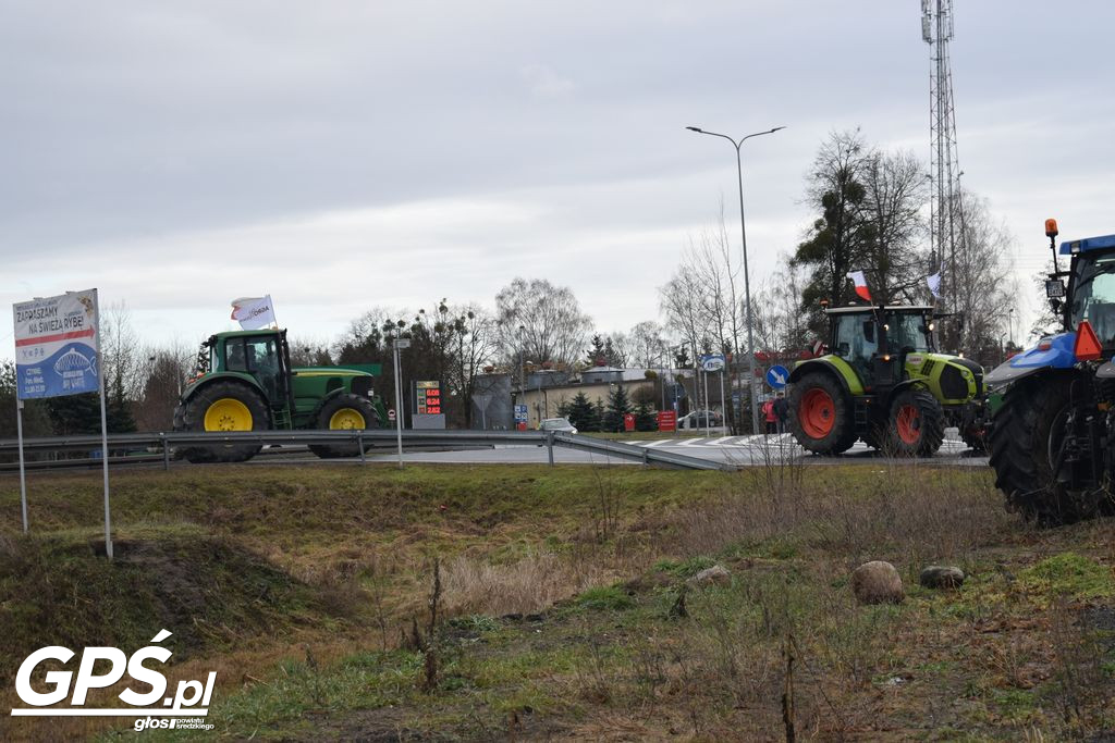 Strajk rolników w Nowym Mieście nad Wartą 24.01.2024