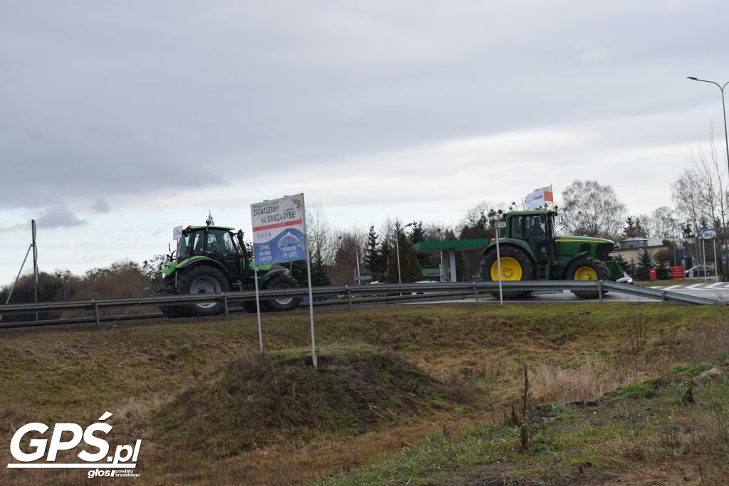 Strajk rolników w Nowym Mieście nad Wartą 24.01.2024
