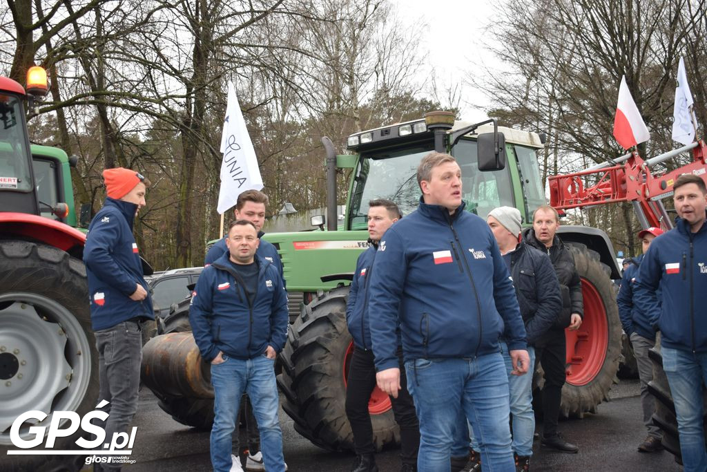Strajk rolników w Nowym Mieście nad Wartą 24.01.2024