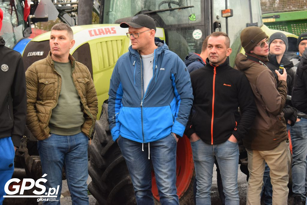 Strajk rolników w Nowym Mieście nad Wartą 24.01.2024