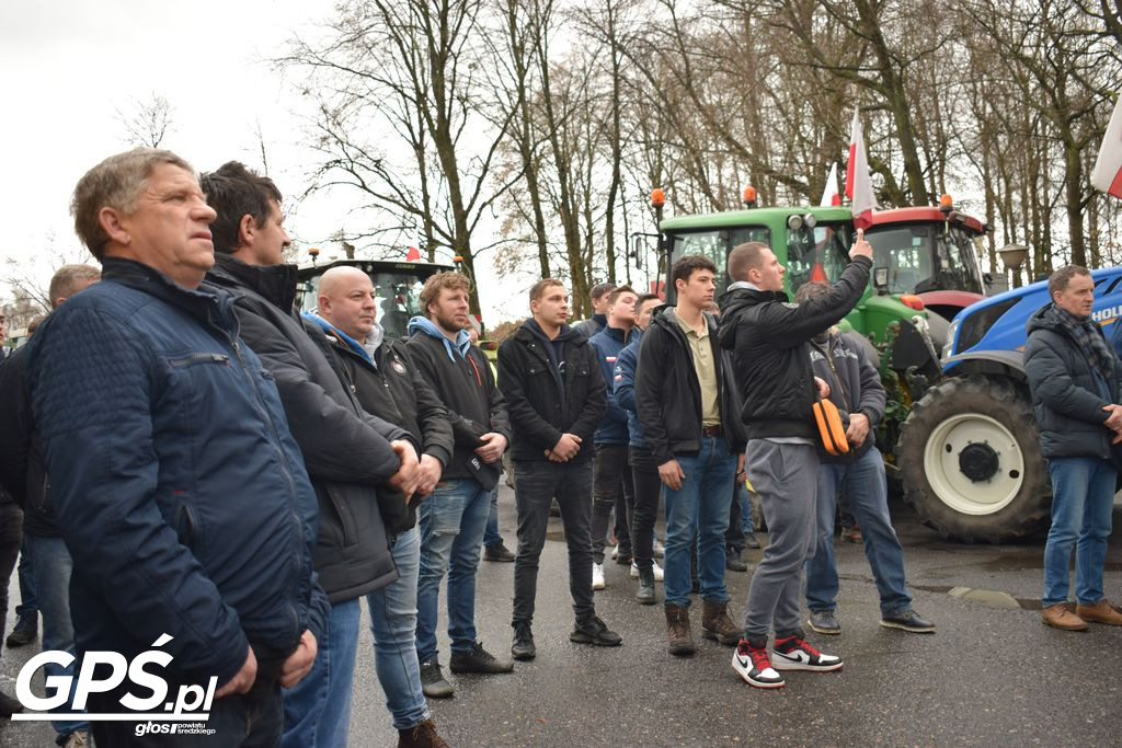 Strajk rolników w Nowym Mieście nad Wartą 24.01.2024