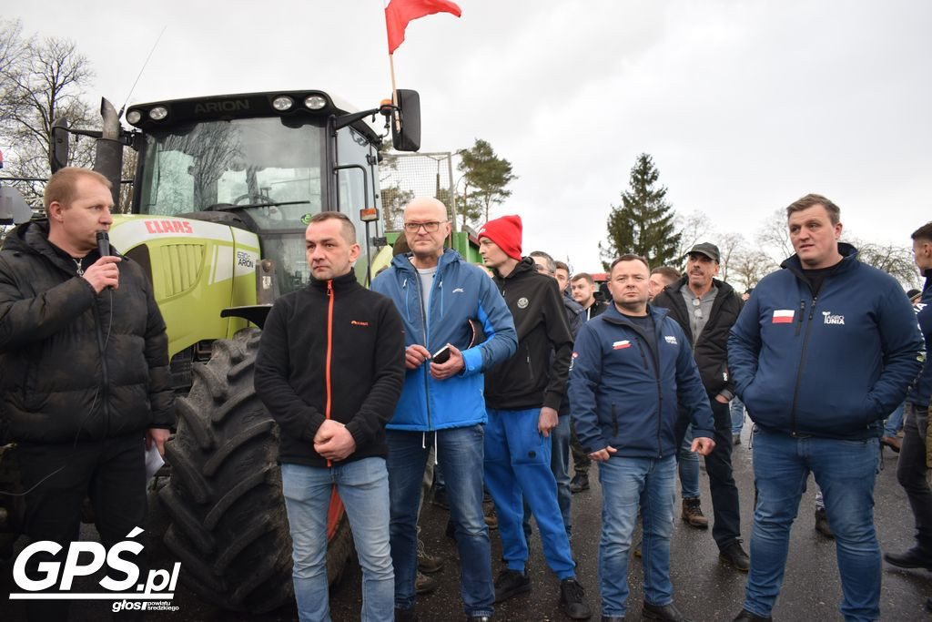 Strajk rolników w Nowym Mieście nad Wartą 24.01.2024