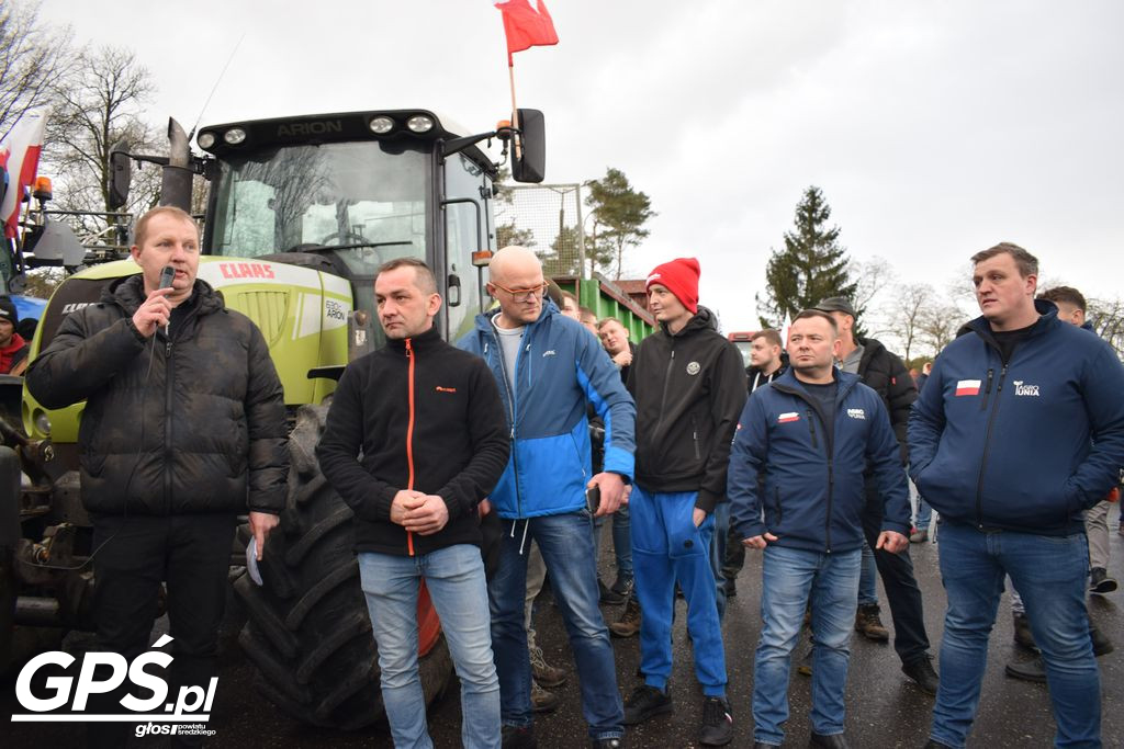 Strajk rolników w Nowym Mieście nad Wartą 24.01.2024