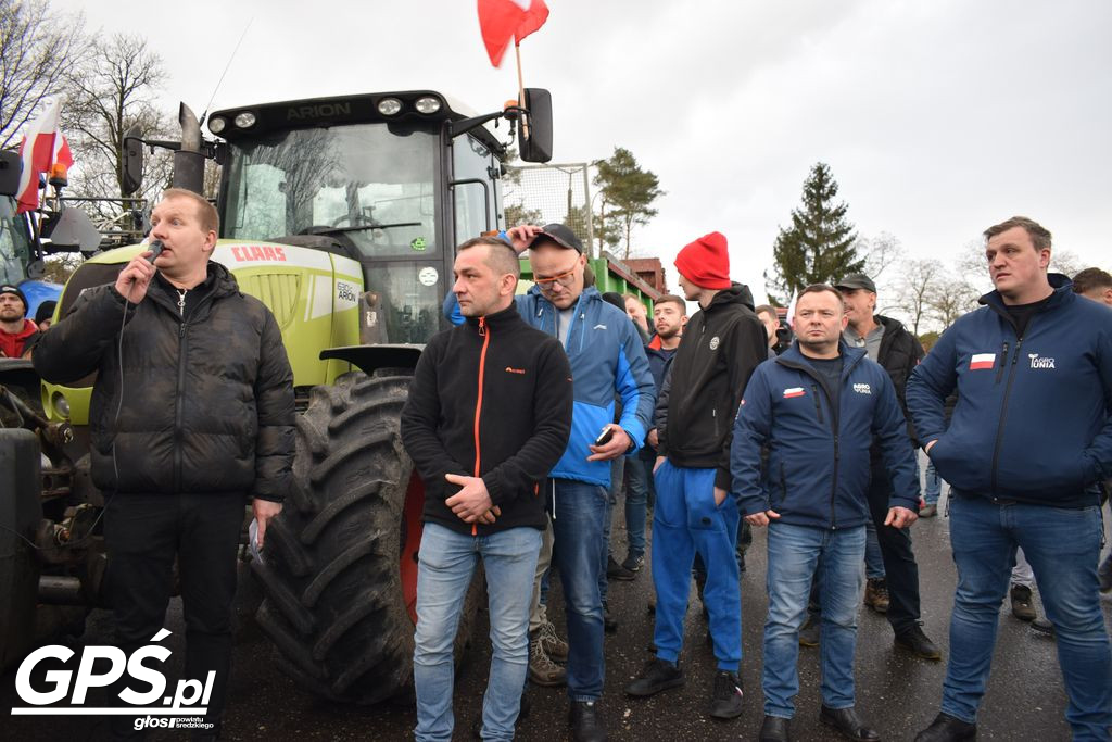 Strajk rolników w Nowym Mieście nad Wartą 24.01.2024