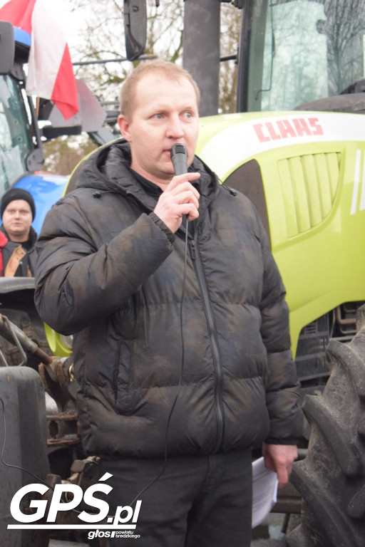 Strajk rolników w Nowym Mieście nad Wartą 24.01.2024